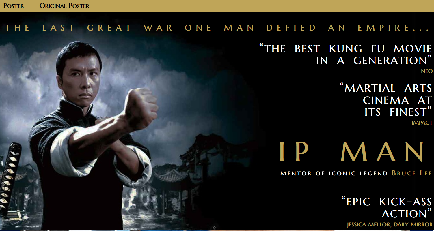 My re-creation of the Ip Man movie poster